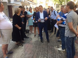 Глава управы Александр Мишаков  встретился с жителями домов на Печевском переулке и  Волгоградском проспекте 
